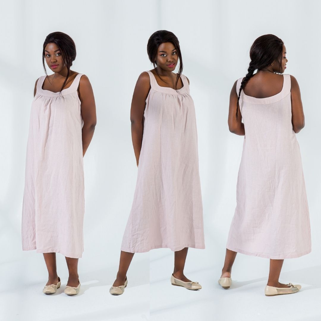 Linen Tank Top Dress