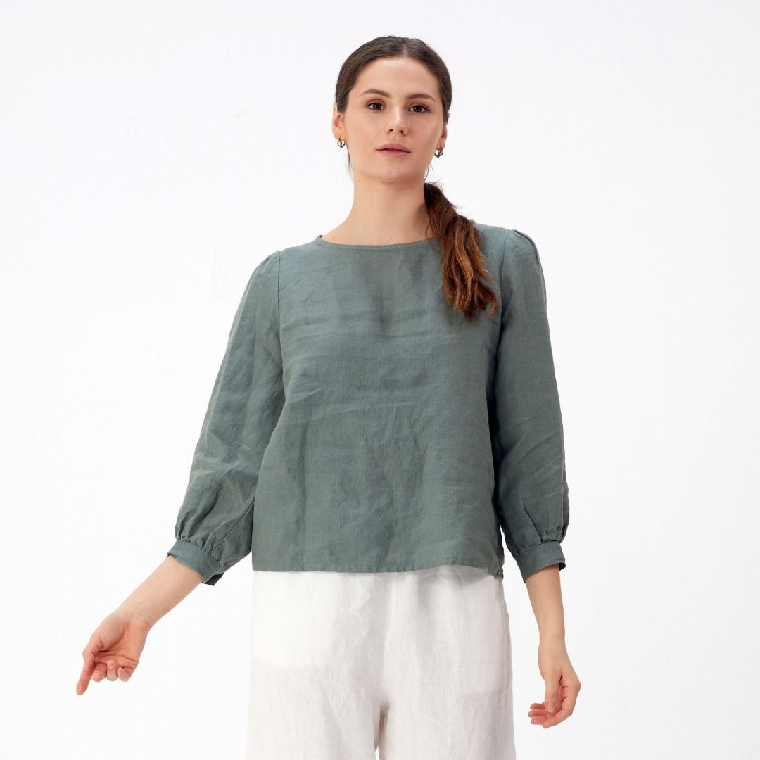 Linen Top Blouse